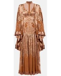 Zimmermann - Memento Burnout Paisley Semi-Sheer Gown - Lyst