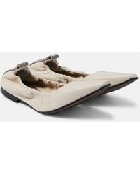 Brunello Cucinelli - Leather Ballet Flats - Lyst