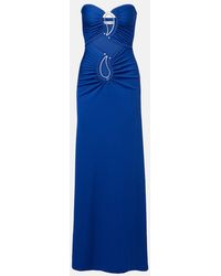 Christopher Esber - Paisley Disconnect Gathered Maxi Dress - Lyst
