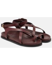 A.Emery - Jalen Slim Leather Sandals - Lyst