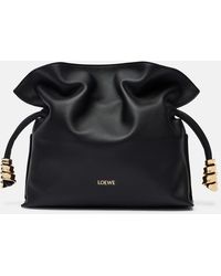 Loewe - Flamenco Coil Mini Leather Clutch - Lyst