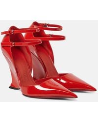 Ferragamo - Ferragamo Pointed-Toe High-Wedge Pumps - Lyst