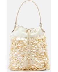 STAUD - Lila Mini Embellished Bucket Bag - Lyst