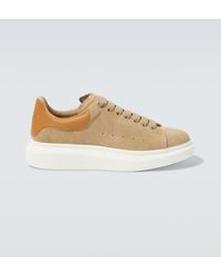 McQueen - Oversized Suede Sneakers - Lyst