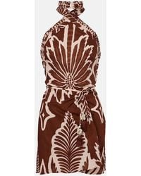 Poupette - Manon Printed Cotton Minidress - Lyst