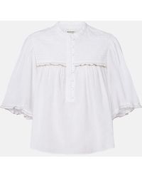 Isabel Marant - Douna Cotton-Blend Blouse - Lyst