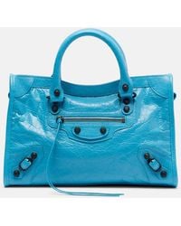 Balenciaga - Le City Small Leather Tote Bag - Lyst