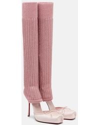 Christian Louboutin - Cassia 100 Satin Pumps - Lyst