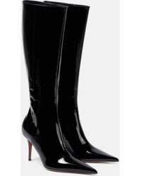 AMINA MUADDI - Barbara 90 Patent Leather Knee-High Boots - Lyst