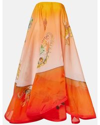 ALÉMAIS - Vestido De Fiesta Asimetrico Neptuna De Seda - Lyst