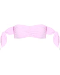 Karla Colletto Schulterfreier Bandeau-Bikini - Pink