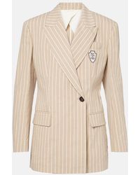 Brunello Cucinelli - Cotton And Silk Blazer - Lyst