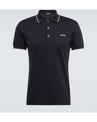 Zegna - Cotton-blend Polo Shirt - Lyst