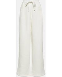 Gucci - Interlocking G Cotton Jersey Wide-leg Pants - Lyst