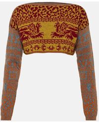 Vivienne Westwood - Cropped-Pullover aus einem Wollgemisch - Lyst