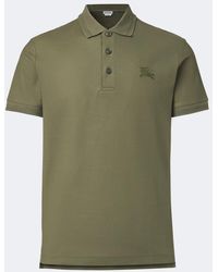 Burberry - Ekd Cotton Pique Polo Shirt - Lyst