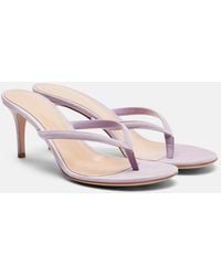 Gianvito Rossi - Calypso Suede Thong Sandals - Lyst