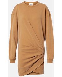 Isabel Marant - Pipper Gathered Cotton Sweatshirt Dress - Lyst