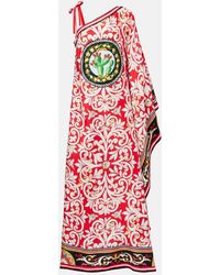 Dolce & Gabbana - Taormina Printed Silk Kaftan - Lyst