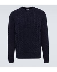 Sunspel - Cable-knit Virgin Wool Sweater - Lyst
