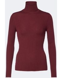 Wolford - Ribbed-Knit Virgin Wool Turtleneck Top - Lyst