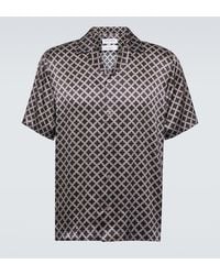 Frescobol Carioca - Roberto Printed Silk Bowling Shirt - Lyst