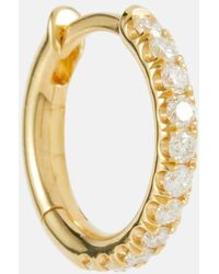 Spinelli Kilcollin - Einzelner Ohrring Mini Micro Hoop Pave aus 18kt Gelbgold mit Diamanten - Lyst