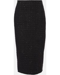 ROTATE BIRGER CHRISTENSEN - Sequined Boucle Maxi Skirt - Lyst