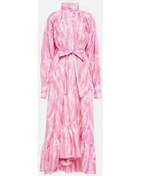 Patou - Flounced Maxi Dress - Lyst