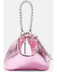 Jimmy Choo - Clutch Callie Small Aus Metallic-Leder - Lyst