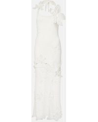 Oscar de la Renta - Robe Longue En Crochet De Coton - Lyst