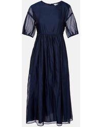 Max Mara - Fatoso Silk-Blend Organza Midi Dress - Lyst