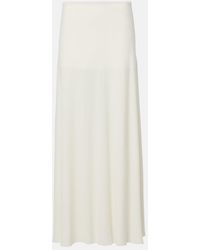 Jil Sander - Crepe Midi Skirt - Lyst