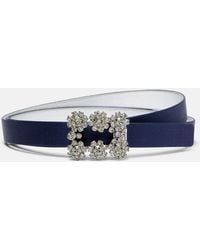 Roger Vivier - Efflorescence Satin Belt - Lyst