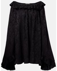Chloé - Ruffled Jacquard Silk Minidress - Lyst