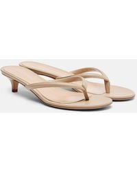 Gianvito Rossi - Calypso 35 Leather Thong Sandals - Lyst