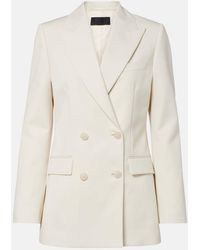 Nili Lotan - Weston Double-Breasted Virgin Wool Blazer - Lyst
