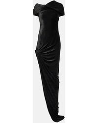Rick Owens - Lola Asymmetric Velvet Gown - Lyst