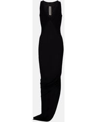Rick Owens - V Tank Jersey Maxi Dress - Lyst