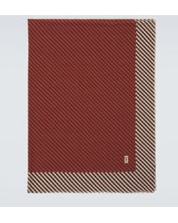 Saint Laurent - Cassandre Striped Cashmere And Silk Scarf - Lyst