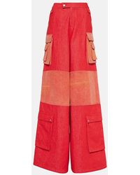 DIDU - Pantalones Anchos De Algodon - Lyst