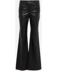 Dorothee Schumacher - Sleek Statement Leather Flared Pants - Lyst