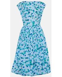 Marni - Floral-Print Midi Dress - Lyst