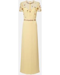 Costarellos - Embellished Sequined Crepe Gown - Lyst