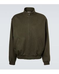AURALEE - Camel Hair Flannel Blouson Jacket - Lyst