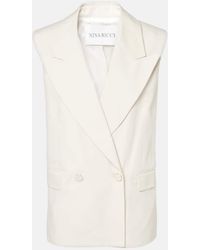 Nina Ricci - Double-Breasted Cotton Canvas Vest - Lyst