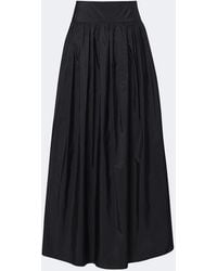 Max Mara - Gathered Taffeta Maxi Skirt - Lyst