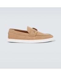 Christian Louboutin - Slip-Ons Chambeliboat Aus Leder - Lyst