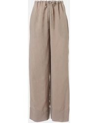 The Row - Enea Wide-Leg Pants - Lyst