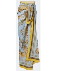 La DoubleJ - Printed Cotton Beach Cover-Up - Lyst